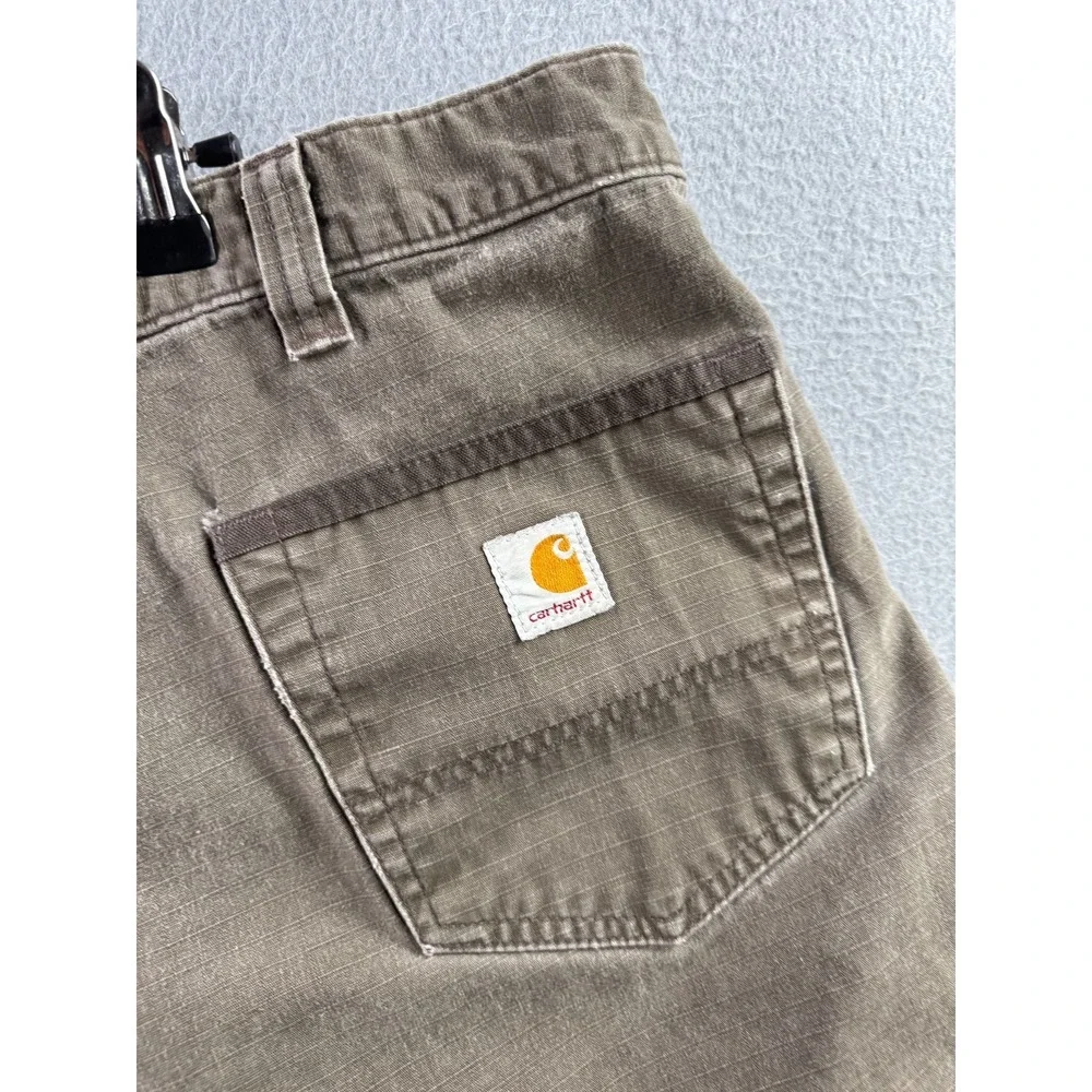 Carhartt Shorts Mens 42‎ (Fits 40) Brown Cargo Cavas Carpenter Workwear